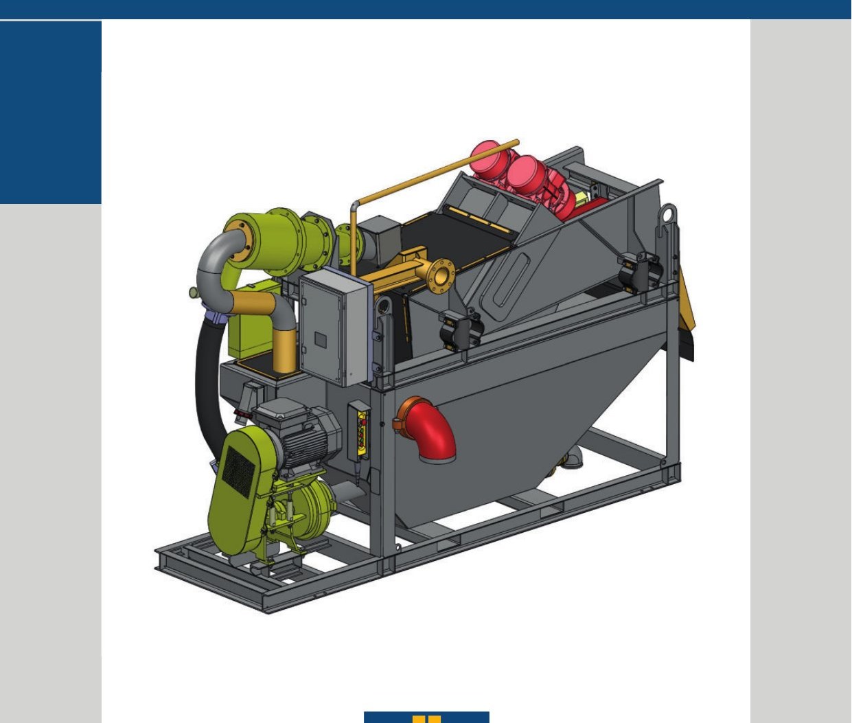 BE 100 Desanding Plant — official flyer product render